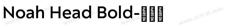 Noah Head Bold字体转换